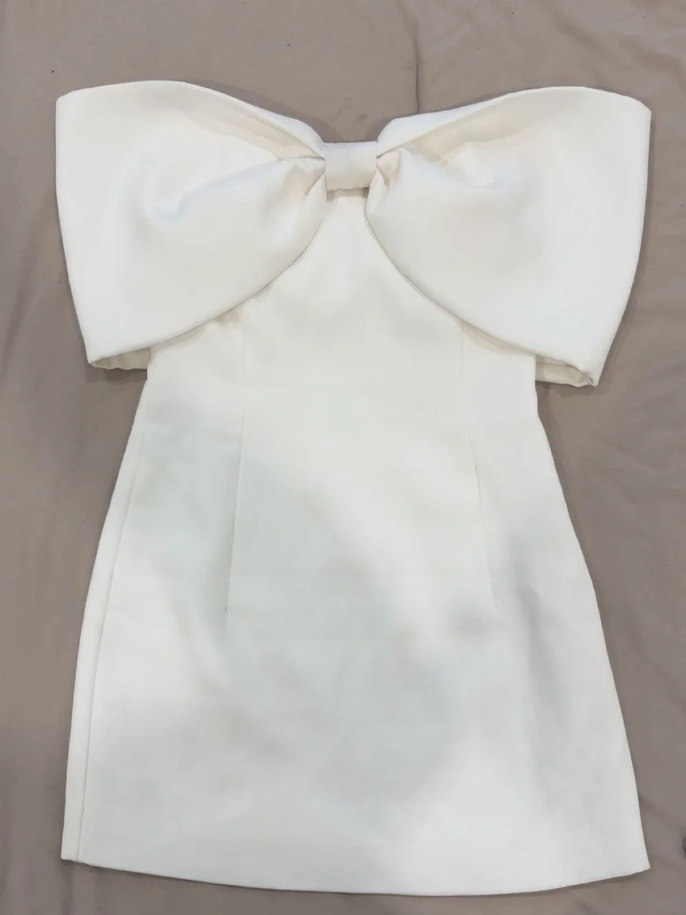 Meshki White Off-Shoulder Mini Dress